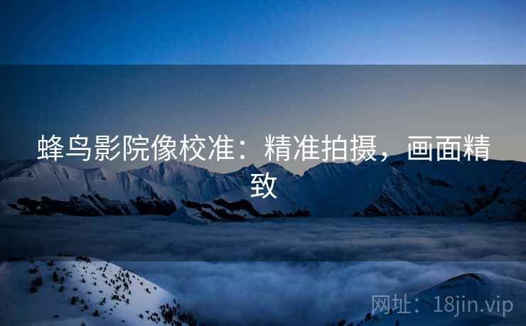 蜂鸟影院像校准：精准拍摄，画面精致